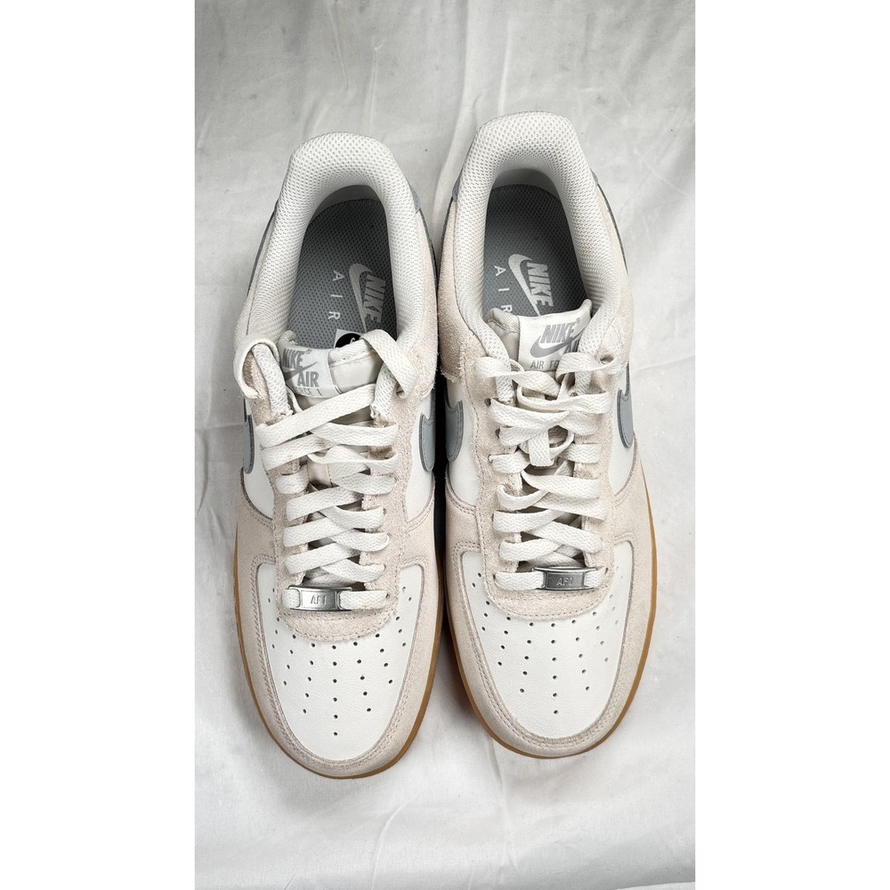 Nike Air Force 1‎ Shoes Mens Size 9 White Grey Gum Sole Low FQ8714-002 Casual